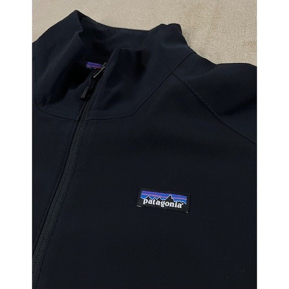 Patagonia Adze jacket mens large Black Jacket 83525FA17 worn wear Clara logo EUC - Picture 5 of 11